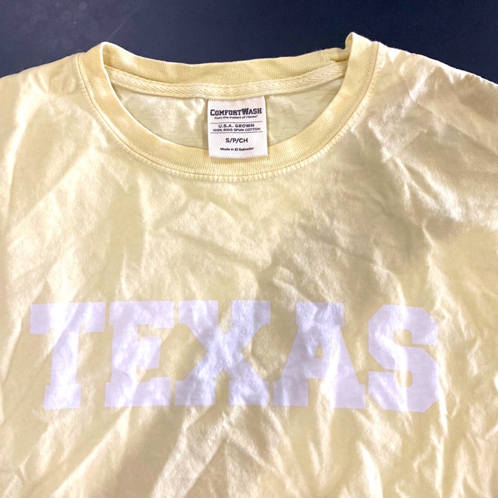 Texas crop t shirt